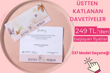 Üstten Katlanan Davetiyeler