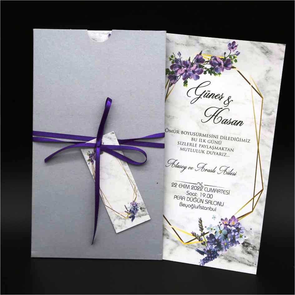 gri zarfli flora davetiye 62361 nisan davetiyesi dugun davetiyesi nikah ve sunnet davetiyesi