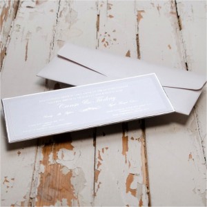 Yatay tasarımlı Canset Wedding Davetiye 858