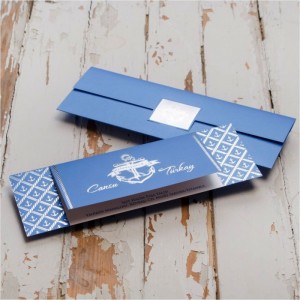 Mavi Canset Wedding Davetiye 853