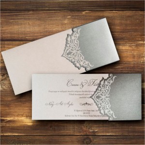 Özel kesim Canset Wedding Davetiye 837