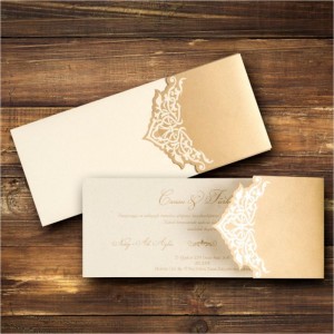 Özel kesim Canset Wedding Davetiye 836