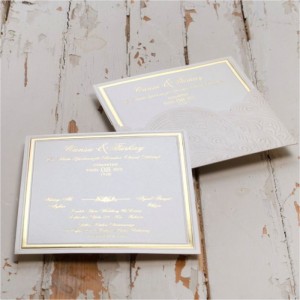 Kare yaldızlı Canset Wedding Davetiye 834