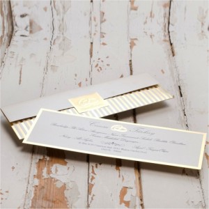 Yaldızlı zarflı Canset Wedding Davetiye 826