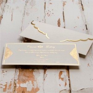 Zarfı özel kesim Canset Wedding Davetiye 825