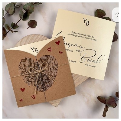 Kraft Düğün Davetiyesi modelleri 2020 yılında da gündemde!