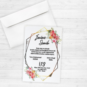 Çerçeveli Düğün Davetiyesi 20269