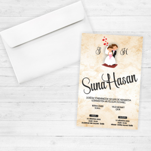 Karikatürlü Düğün Davetiyesi 20262