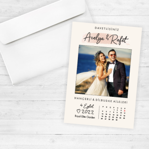 Fotoğraflı Düğün Davetiyesi 20224