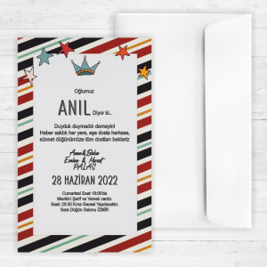 Taçlı Sünnet Davetiyesi