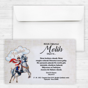 Atlı Sünnet Davetiyesi