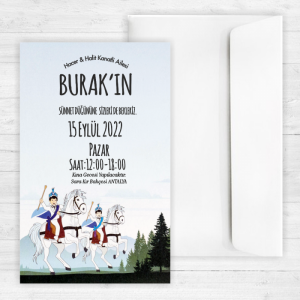 İki Kardeş Sünnet Davetiyesi