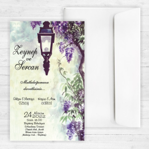 Sokak Lambalı Düğün Davetiyesi 20303