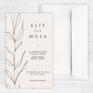 Sade Bej Düğün Davetiyesi 20282