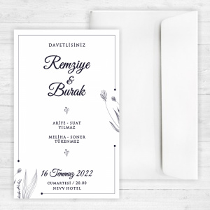 Modern Düğün Davetiyesi 20244