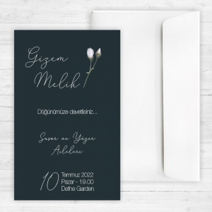 Siyah Düğün Davetiyesi 20240
