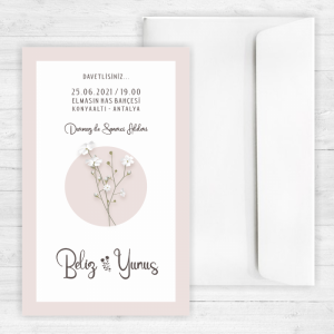 Papatyalı Düğün Davetiyesi 20229