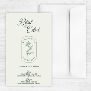 Açık Yeşil Davetiye 20373