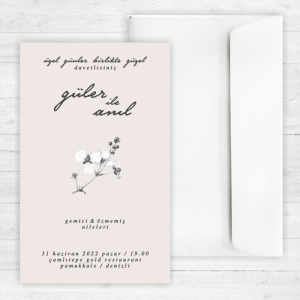 Bej Sade Davetiye 20372