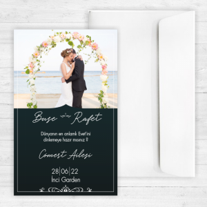 Fotoğraflı Modern Davetiye 20356