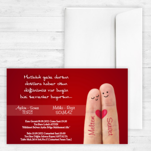 Seven Parmaklar Düğün Davetiyesi 20319