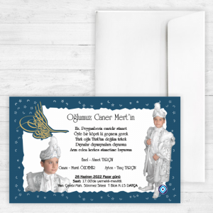 Tuğralı Sünnet Davetiyesi