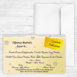 Post İtli Sünnet Davetiyesi