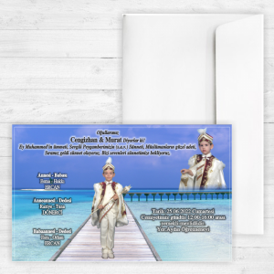 Deniz Manzaralı Sünnet Davetiyesi