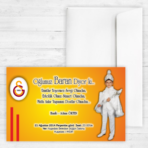 Galatasaraylı Sünnet Davetiyesi