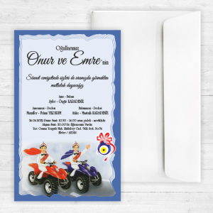 İki ATV li Sünnet Davetiyesi