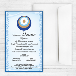 Mavi Sade Sünnet Davetiyesi