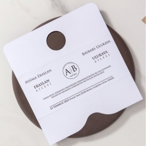 Gri Pencereli Katlamalı Davetiye