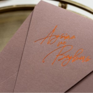 SAYDAM KATLAMALI MÜHÜRLÜ DAVETİYE