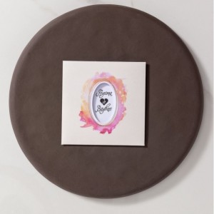 Krem Zarfa Suluboya Efektli Davetiye