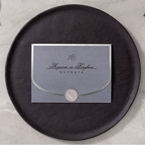 DIŞI GRİ GÜMÜŞ ETİKETLİ DAVETİYE