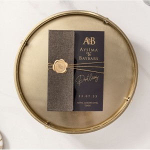 İPLİ MÜHÜRLÜ ASETAT DAVETİYE