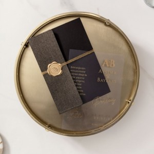 İPLİ MÜHÜRLÜ ASETAT DAVETİYE