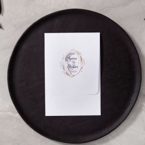 Pencereli Üstten Kapaklı Zarflı Davetiye