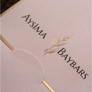 KENARLARI ÖZEL KESİM YALDIZLI DAVETİYE