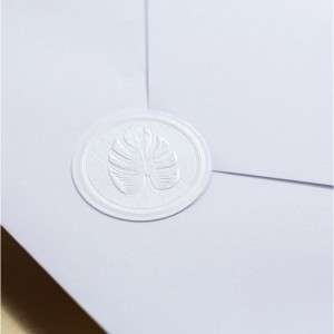 Sade Gri Etiketli Kare Davetiye