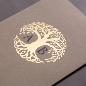 KRAFT ZARFA YALDIZLI SADE DAVETİYE