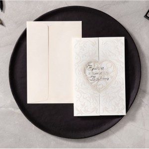 Kalpli Lazer Kesim Katlamalı Davetiye