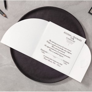 Barok Desenli Özel Kesim Davetiye