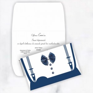 Papyon Askı Tasarımlı Katlamalı Sünnet Davetiyesi