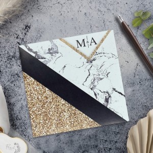 Zarfı Modern Tasarımlı Davetiye