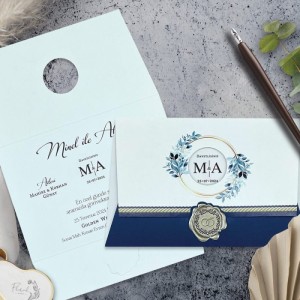 Mühürlü Görünümlü Katlamalı Davetiye