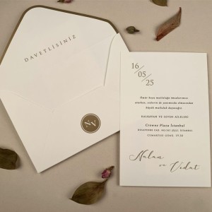 Sade Modern Temalı Davetiye