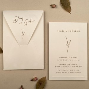 Lavanta Çiçeği Temalı Davetiye