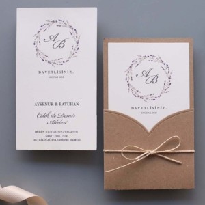 Özel Kesim Zarflı Davetiye