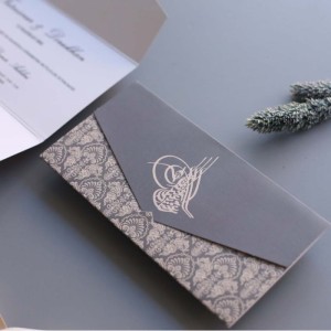 Tuğralı Katlamalı Davetiye